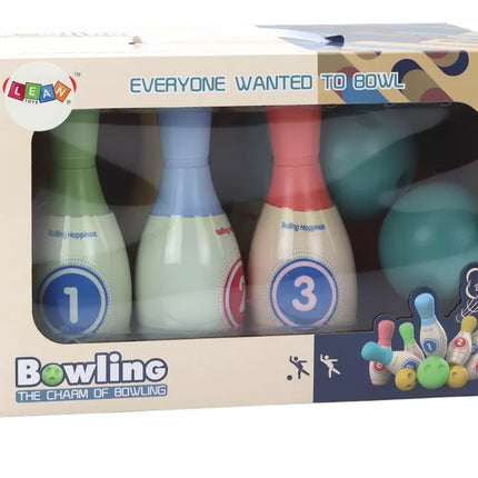 Arkadinio žaidimo 6 spalvingų boulingo kamuolių rinkinys