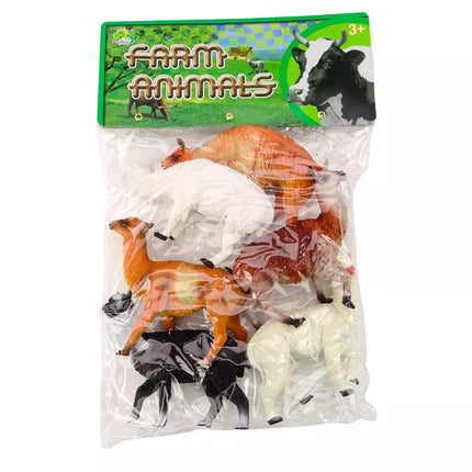 Alpakų lamos ūkio figūrėlių rinkinys 6 vnt. Mišinys