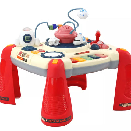 Interaktyvus edukacinis staliukas vaikams Panelinis pianinas Kosmosas Raudonas
