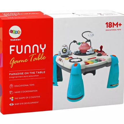 Interaktyvus edukacinis staliukas vaikams Panelinis pianinas Kosmosas Raudonas