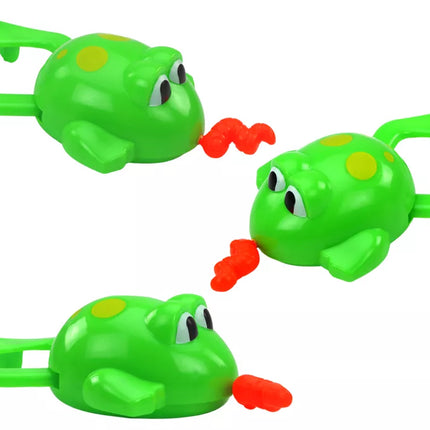 Vėjo prisukamas plaukiojantis žalias varliukas žaislas voniai