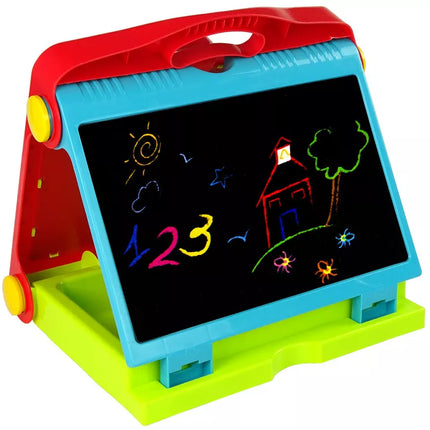 Sulankstomas 2 viename lagaminas-rašymo lenta – kreida ir žymeklis