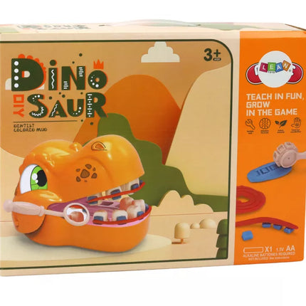 Kūrybinis rinkinys „Dinozaurų odontologas“ su plastilino priedais