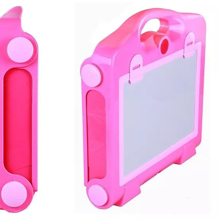 Sulankstoma 2 viename lenta - kreida ir markeriai