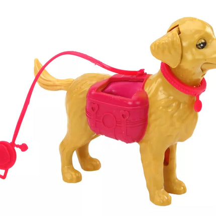 Lėlių rinkinys su šunimis, kate ir veterinarijos reikmenimis