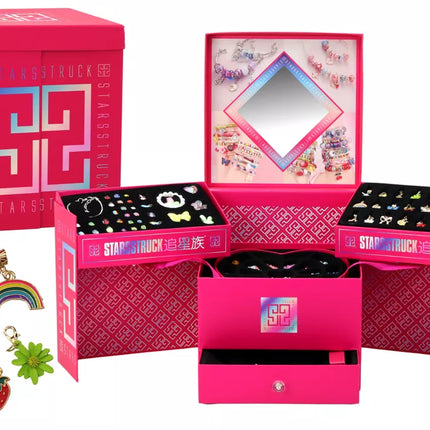 ""Pasidaryk pats" juvelyrikos rinkinys, karoliukai ir pakabukai dėžutėje, 1267 vnt."