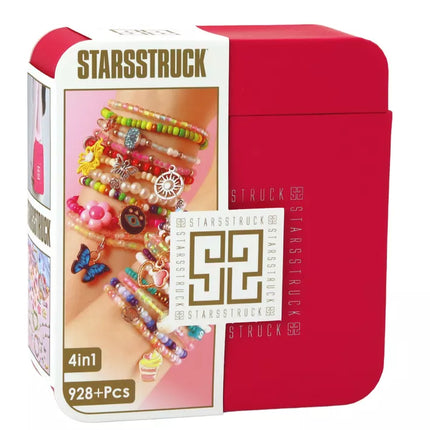 Grožio rinkinys papuošalų gamybai dėžutėje pakabukų sąsagos