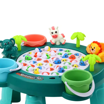 Žvejybos arkadinis žaidimas, žalias stalas