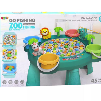 Žvejybos arkadinis žaidimas, žalias stalas