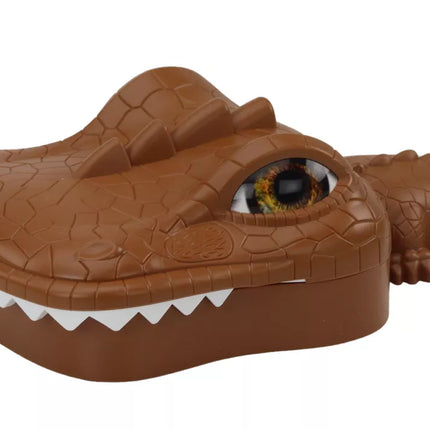 Žaidimas „Krokodilų žvejyba“ magnetinis rudas krokodilas