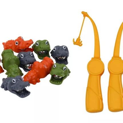 Žaidimas „Krokodilų žvejyba“ magnetinis rudas krokodilas