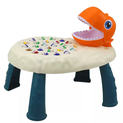 Žvejybos arkadinis žaidimas oranžinis dinozauras stalas