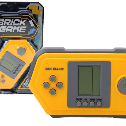 Tetris plytų žaidimas, elektroninė konsolė, pilka - geltona