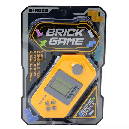 Tetris plytų žaidimas, elektroninė konsolė, pilka - geltona