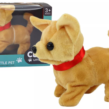 Interaktyvus pliušinis šuo, smėlio spalvos