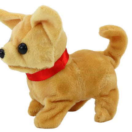 Interaktyvus pliušinis šuo, smėlio spalvos