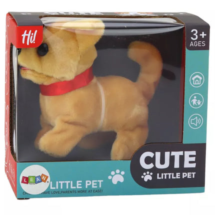 Interaktyvus pliušinis šuo, smėlio spalvos