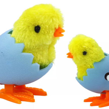 Šokinėjantis viščiukas kiaušinio lukšte užvedamas pliušinis žaislas geltonas