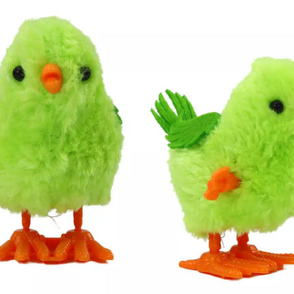 Šokantis vištienos žaislas užsukamas figūrėlė žalia