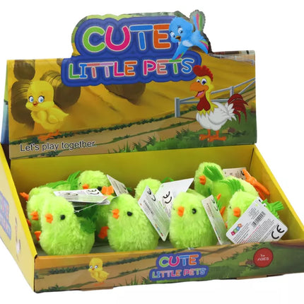 Šokantis vištienos žaislas užsukamas figūrėlė žalia