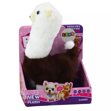 Interaktyvus bėgimo žaidimas, naminis gyvūnėlis Lama Alpaka, ruda, 23 cm