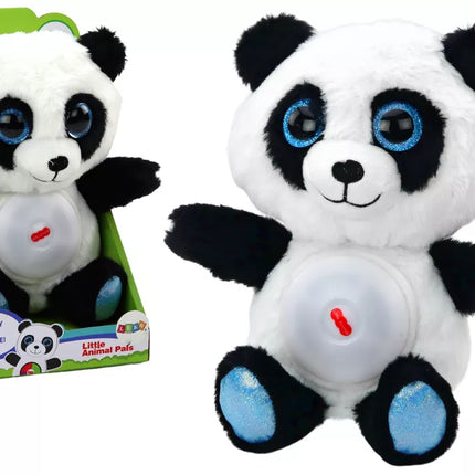 Panda Meškiuko Miego Lempa Lopšinės Mielas Žaislas Maskotas 30 cm
