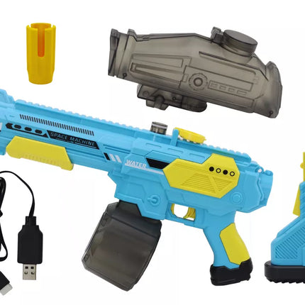 Mėlynas automatinis M416 belaidis vandens šautuvas