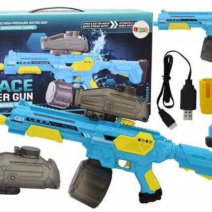 Mėlynas automatinis M416 belaidis vandens šautuvas