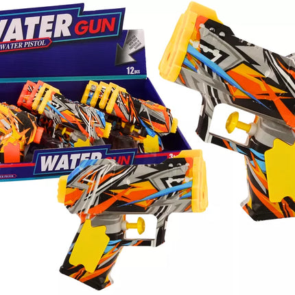 Mažas vandens šautuvas Geltonas Oranžinis Grafiti