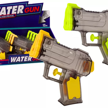 Mažas vandens pistoletas, skaidrus geltonai-oranžinis