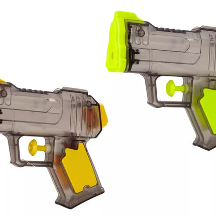 Mažas vandens pistoletas, skaidrus geltonai-oranžinis