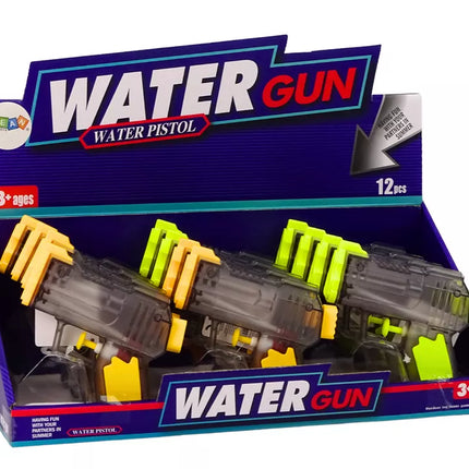 Mažas vandens pistoletas, skaidrus geltonai-oranžinis