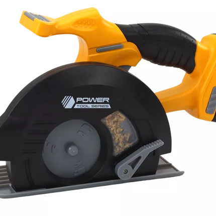 Žaislinis diskinis pjūklas, geltonas, su garsais