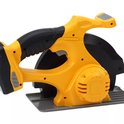 Žaislinis diskinis pjūklas, geltonas, su garsais