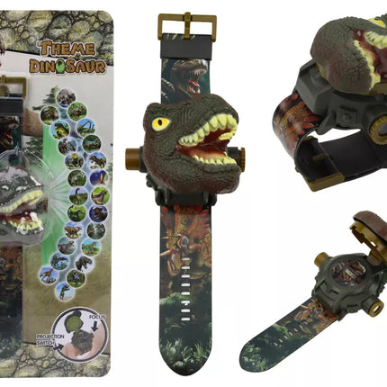 Žaislinis 3D dinozauras - projektorius Tyrannosaurus Rex 22cm x 6,5cm x 4,5cm