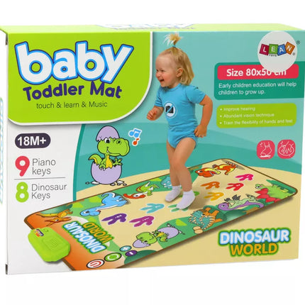 Edukacinis interaktyvus šokių kilimėlis Dinozaurai Šviesos Garsai
