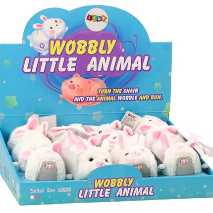 Baltas prisukamas zuikutis, žaislinė dekoracija