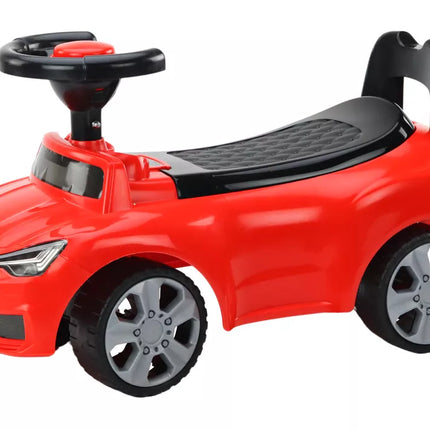 Vaikiška mašina su atlošu QX-3396, signalas, dėtuvė, raudona