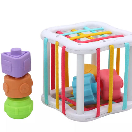 Sensorinių žaislų rinkinys "Koala Tower" edukacinis kubas suktukai