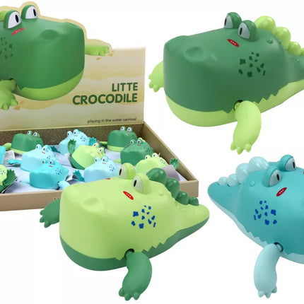 Vėjo prisukamas plaukiojantis krokodilas vonios žaislas