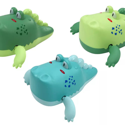 Vėjo prisukamas plaukiojantis krokodilas vonios žaislas