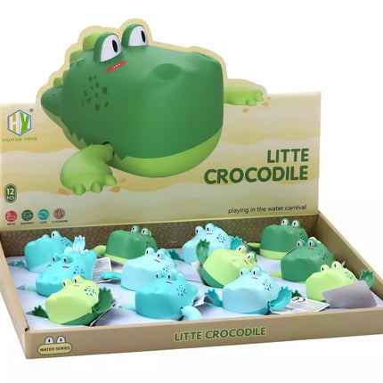 Vėjo prisukamas plaukiojantis krokodilas vonios žaislas