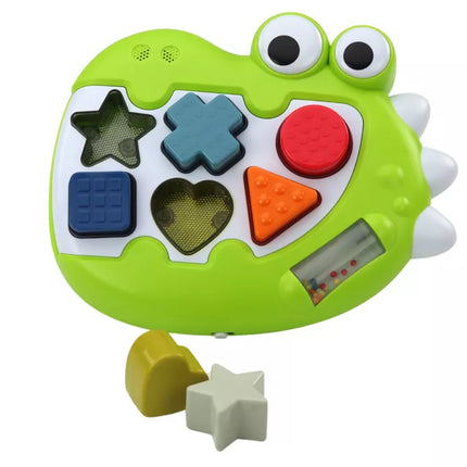 Sensorinis dinozaurų rūšiuoklis, grojantis melodijas, dėlionė patiems mažiausiems