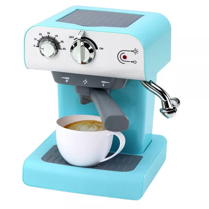 Žaislinis kavos aparatas, buitinė technika, vandens garai, turkio spalvos