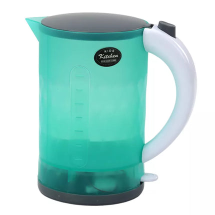 Elektrinis virdulys su baterijomis, šviesos, garsas, namų apyvokos prietaisai, žalias