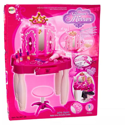 Tualetinis staliukas valdomas lazdele MP3 lazdelės priedai rožinis