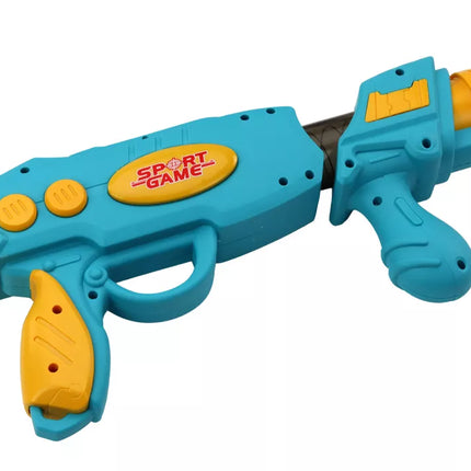 Arkadinio žaidimo ryklys šaudantis kamuoliukų pistoletas