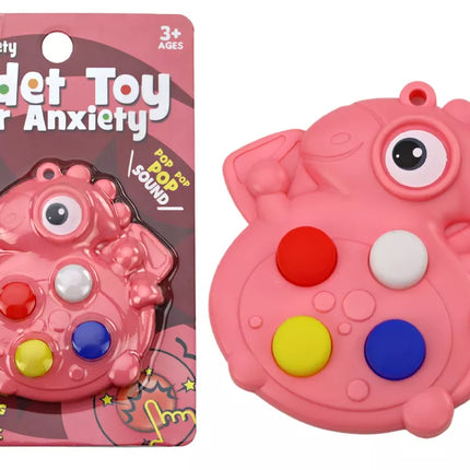 Pop It Dinozauras Antistresinis Sensorinis Rožinis Kišeninis