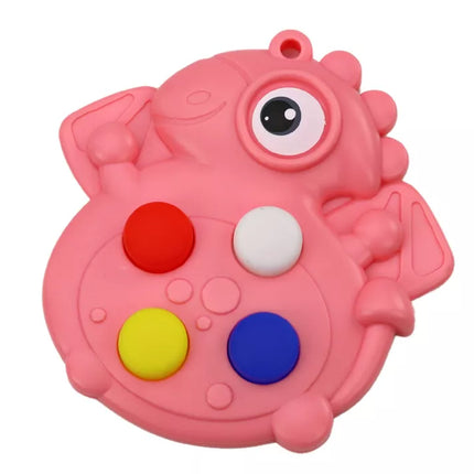 Pop It Dinozauras Antistresinis Sensorinis Rožinis Kišeninis