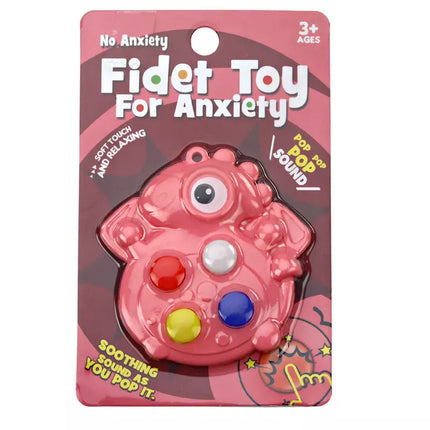 Pop It Dinozauras Antistresinis Sensorinis Rožinis Kišeninis